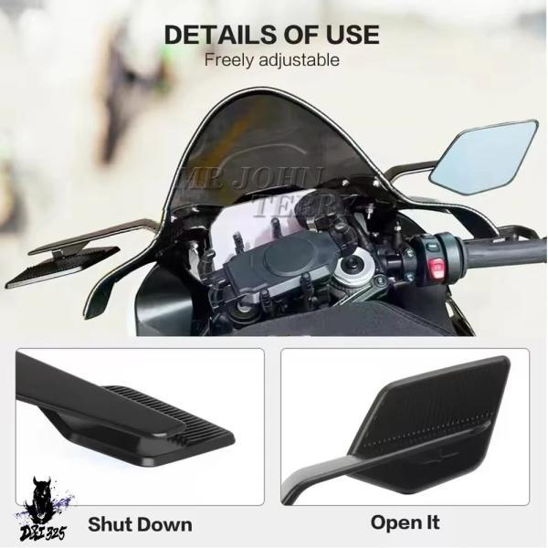 互換品 2025 S1000RR バイクバックミラーリアビューサイドミラー LED ウィンカーライト BMW S1000 RR 201-2024 ?._3