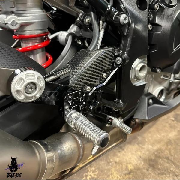 互換品 Bmw M1000RR 2021-2025 S1000 RR 2019-2025 バイクフットレストカーボンリアセットフットペグリアセットフットペグ ?._3