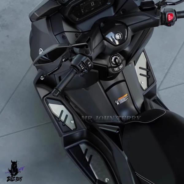 互換品 ヤマハ XMAX 300 2023 2024 X-MAX フットペグ バイク スリップオン止めペダルプレート フットレスト フットパッド.