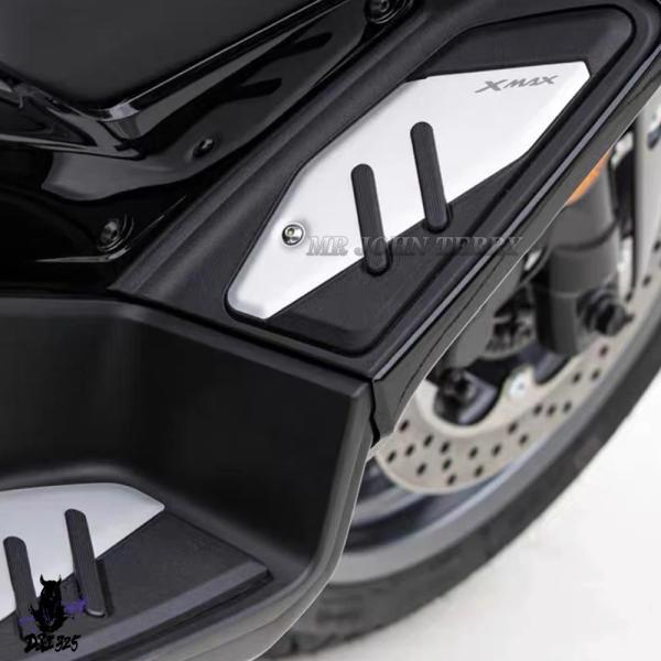 互換品 ヤマハ XMAX 300 2023 2024 X-MAX フットペグ バイク スリップオン止めペダルプレート フットレスト フットパッド.