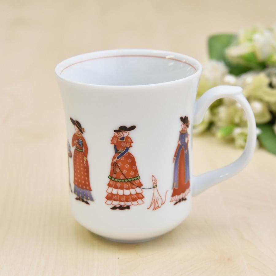 香蘭社 オランダ人を現代風に描いた 異国情緒あふれる マグカップ