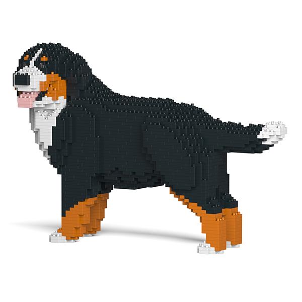 リアルな動物オブジェを作れる ブロックおもちゃ 迫力ある バーニーズ マウンテン ドッグ 38.1×13.8×高さ25cm_1