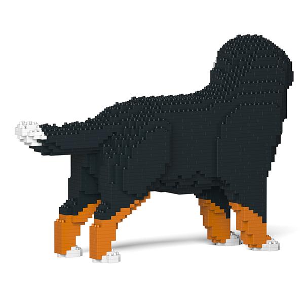 リアルな動物オブジェを作れる ブロックおもちゃ 迫力ある バーニーズ マウンテン ドッグ 38.1×13.8×高さ25cm_2