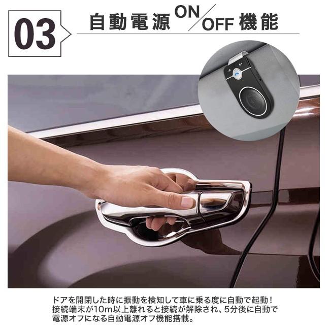 ハンズフリー 車 車載 Bluetooth 通話 電話 スピーカー ワイヤレス 車内通話 音楽再生 Iphone Android スマートフォン 対応 送料無料 1007 164 Reborn Store 通販 Yahoo ショッピング