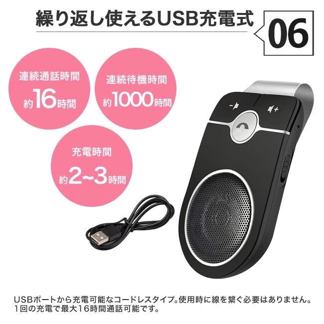 ハンズフリー 車 車載 Bluetooth 通話 電話 スピーカー ワイヤレス 車内通話 音楽再生 Iphone Android スマートフォン 対応 送料無料 1007 164 Reborn Store 通販 Yahoo ショッピング