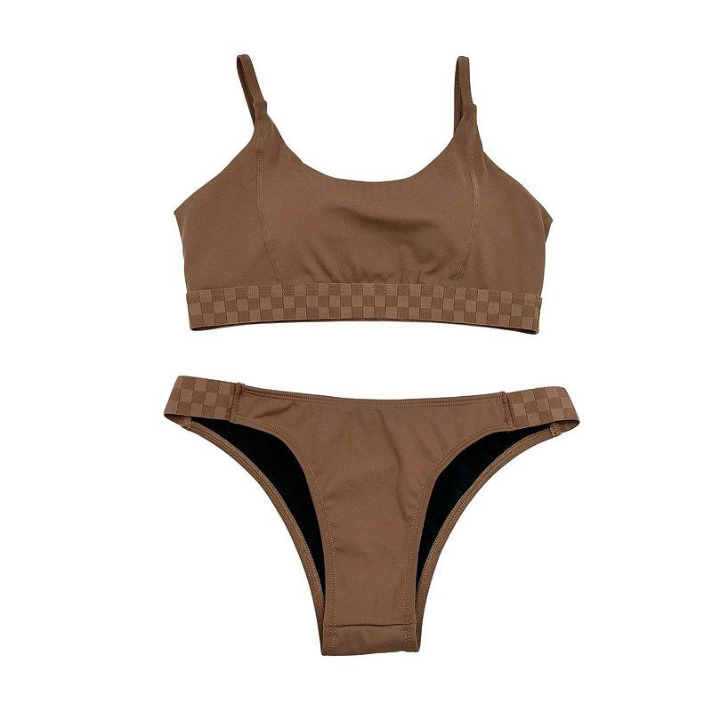 【ビキニパンツ】ラテックス クラウドバット スポーツ ビキニパンツ ウォルナットブラウン |  | 08