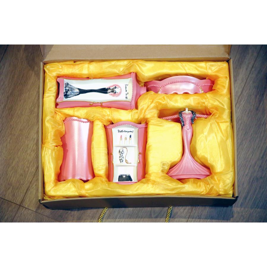 小物入れ ブラシ立て 可愛い かわいい おしゃれ インテリア バービー ペンスタンド ピンク 卓上収納 姫系雑貨 韓国 セット キュート ペン立て プレゼント 女性 |  | 03