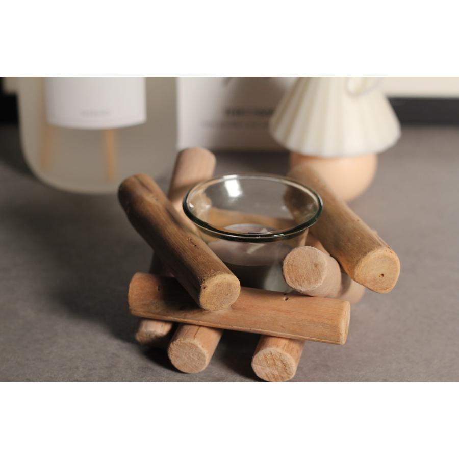 キャンドルホルダー 木製 アンティーク 北欧 おしゃれ 可愛い かわいい 小物入れ 雑貨 インテリア ろうそく立て シンプル 流木 置物 雰囲気 インスタ映え |  | 02