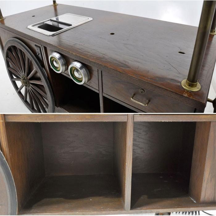 未使用保管品　折りたたみ式 お茶のみワゴン　アンティーク　レトロ　昭和 3a97e843f2c5d8fe14f7ac96f951a4