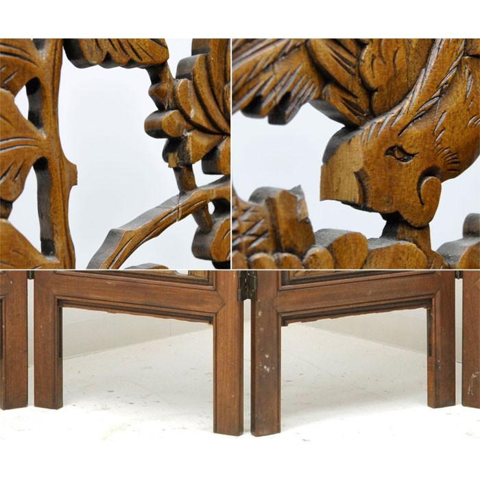 木製 和風 衝立 パーテーション 4連【中古】 : 業務用中古機器販売