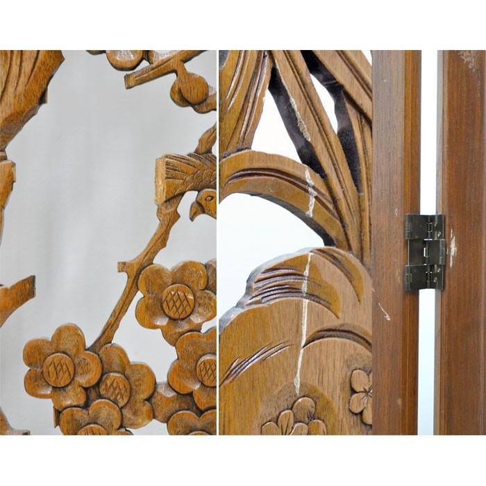 木製 和風 衝立 パーテーション 4連【中古】 : 業務用中古機器販売