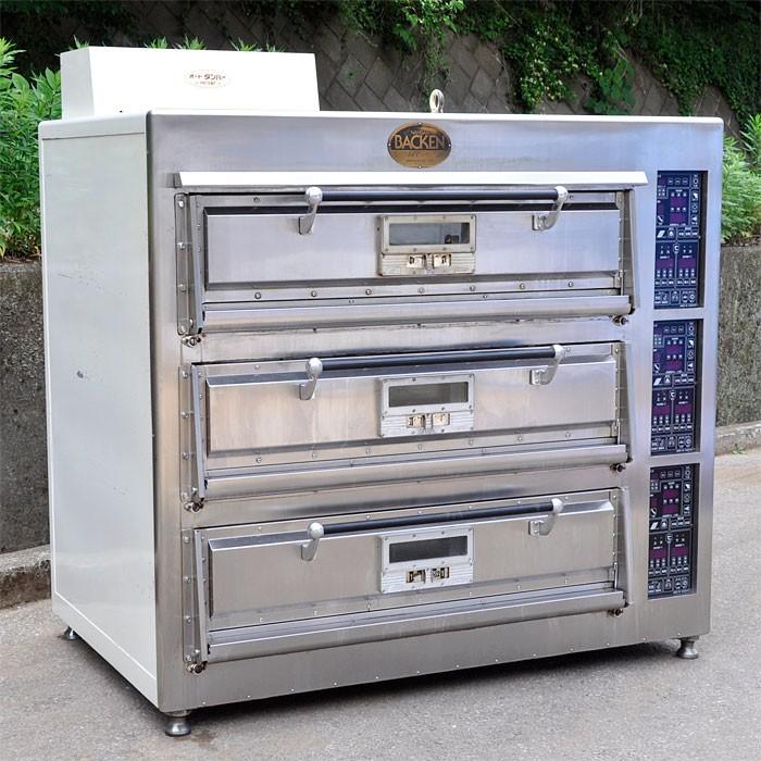 七洋製作所 南蛮 バッケン デッキオーブン BKS643YA 3段 業務用 2001年