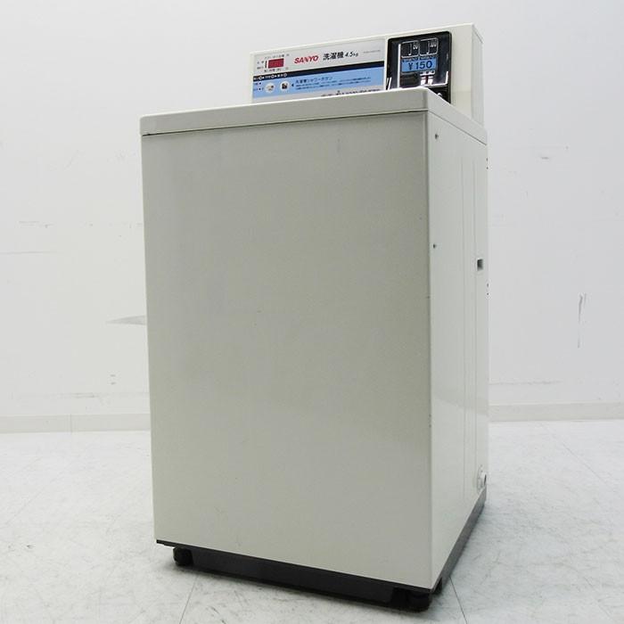 送料無料】コイン式全自動洗濯機 ASW-A45C サンヨー 2011年 中古【現状 