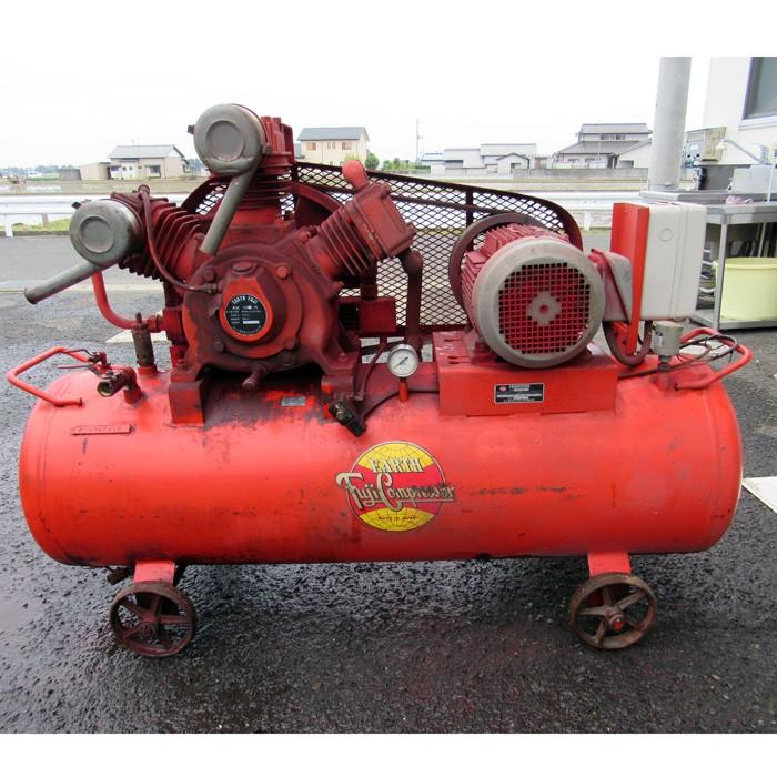 引取限定】小型往復空気圧縮機 W-75 富士コンプレッサー製作所 2004年