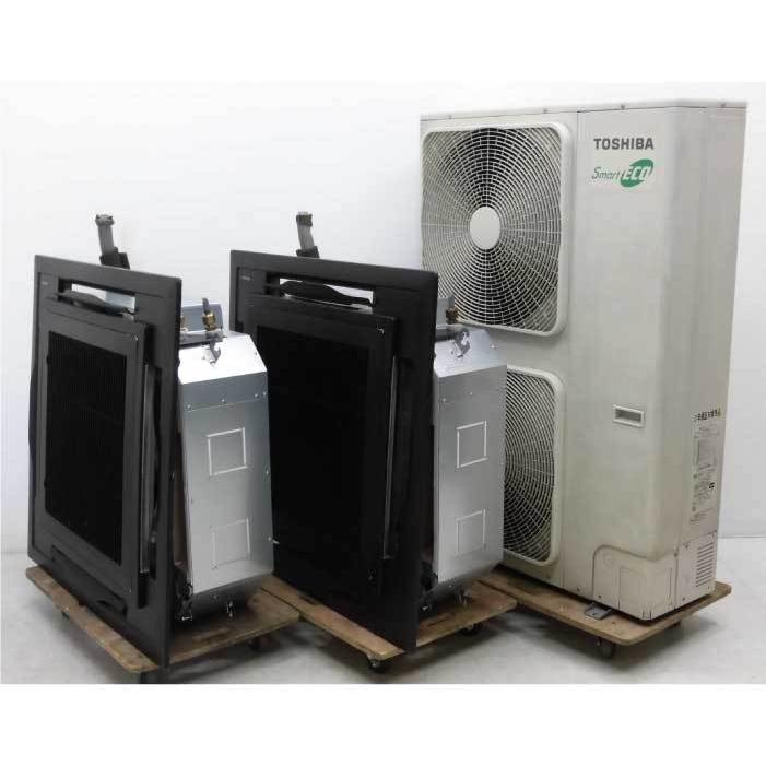 東芝 6馬力 天井カセット形エアコン 内AIU-AP806H 2台 外ROA-AP1606H 1