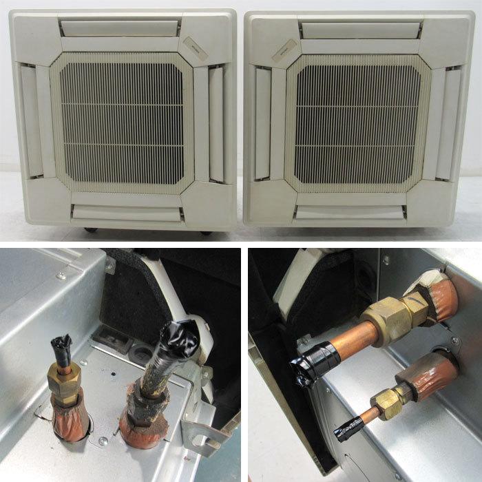 三菱電機 【中古】4方向天カセエアコン ツイン 室内機2台 PUZ 三菱電機 【中古】4方向天カセエアコン ツイン 室内機2台 PUZ