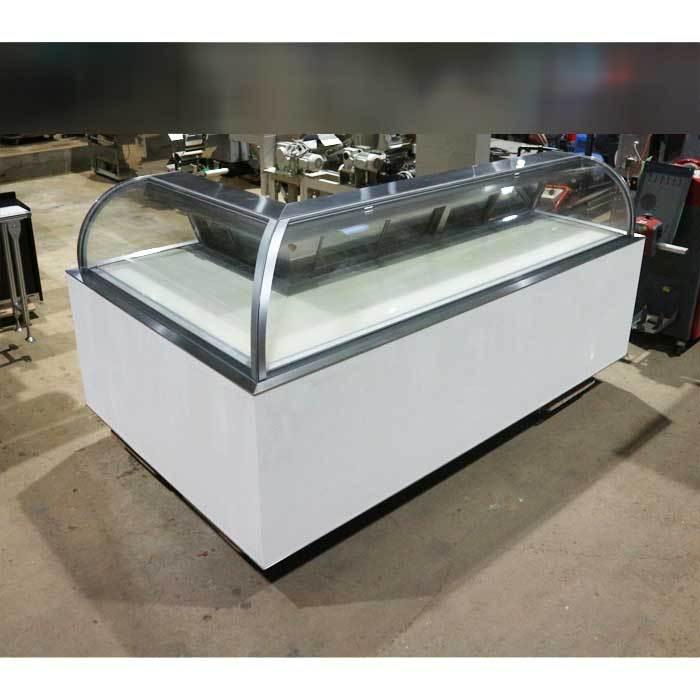 中古】L型 対面 冷蔵ショーケース 業務用 特注 保坂製作所 2004年 50Hz