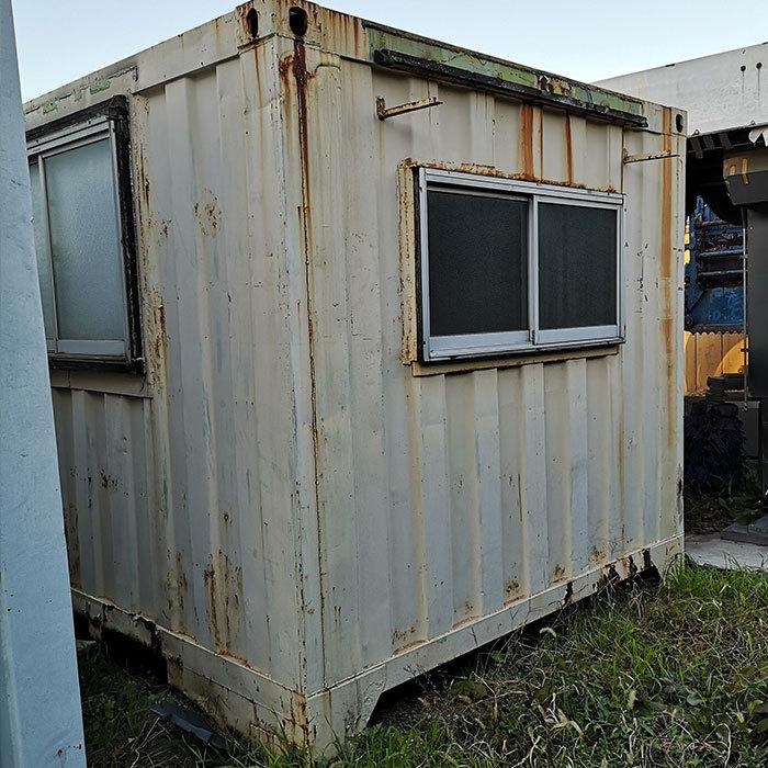 コンテナハウス　中古現状渡し ユニットハウス 現状渡し 小屋 コンテナ プレハブ｜中古｜動産王｜引取