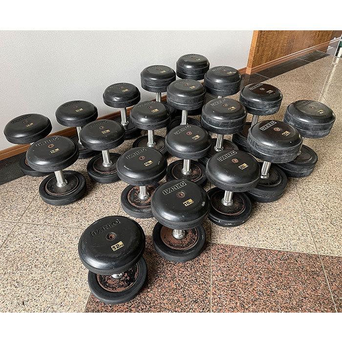 引取限定】ラバーセットダンベル 12kg〜30kg IVANKO イヴァンコ 回転式