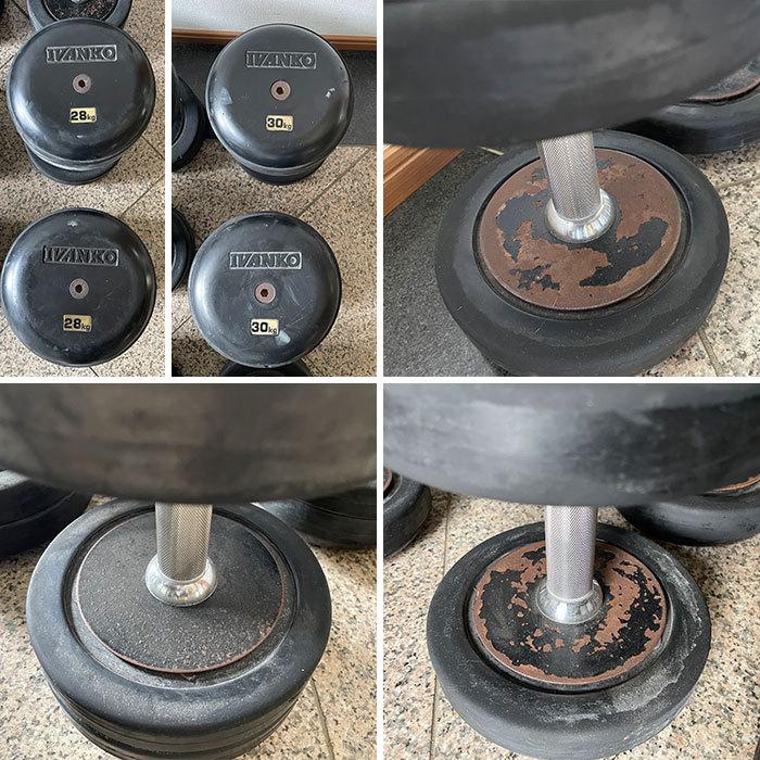 引取限定】ラバーセットダンベル 12kg〜30kg IVANKO イヴァンコ