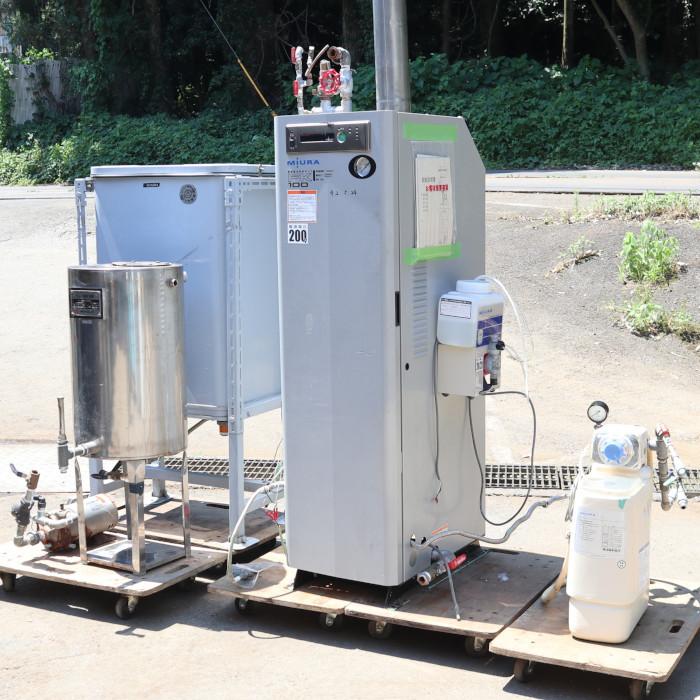 中古】ボイラー装置 FK-100ボイラー MS-5軟水装置 OE-200ドレン回収 