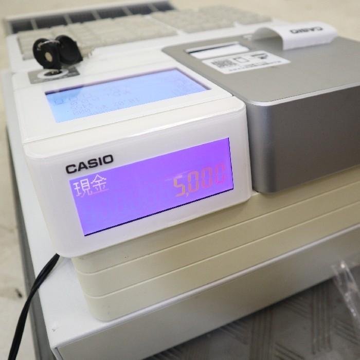 CASIO　レジスター SR-S4000-20SWE 送料無料】電子レジスター SR-S4000-20SWE CASIO 中古 【見学