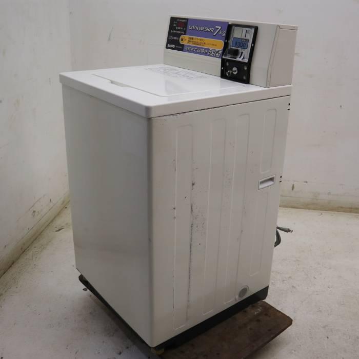 引取限定】コイン式洗濯機 ASW-J70C SANYO 2007年 中古 【見学 千葉
