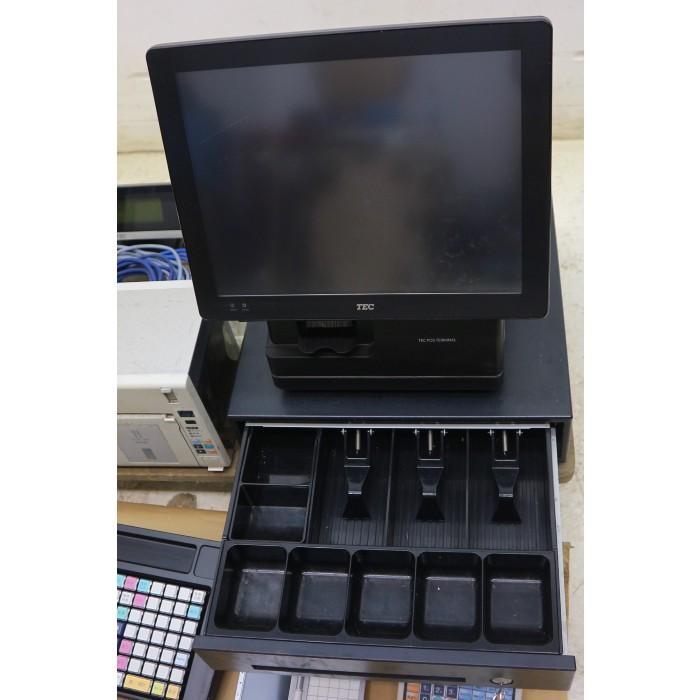 【中古】TEC/東芝テックQT-200 POSレジシステム一式 中古ポスレジ販売ドットコム】東芝テック 東芝TEC QT-200 飲食店