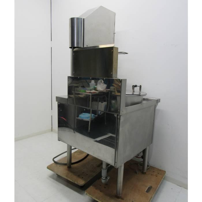 送料無料】麺押し器付生そば釜 TMK-3 タニコー 2016年 都市ガス用 中古