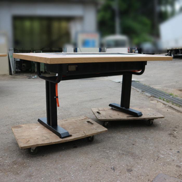 送料無料】ガス式 鉄板焼テーブル 洋卓 YBGS-9036 LP お好み焼き