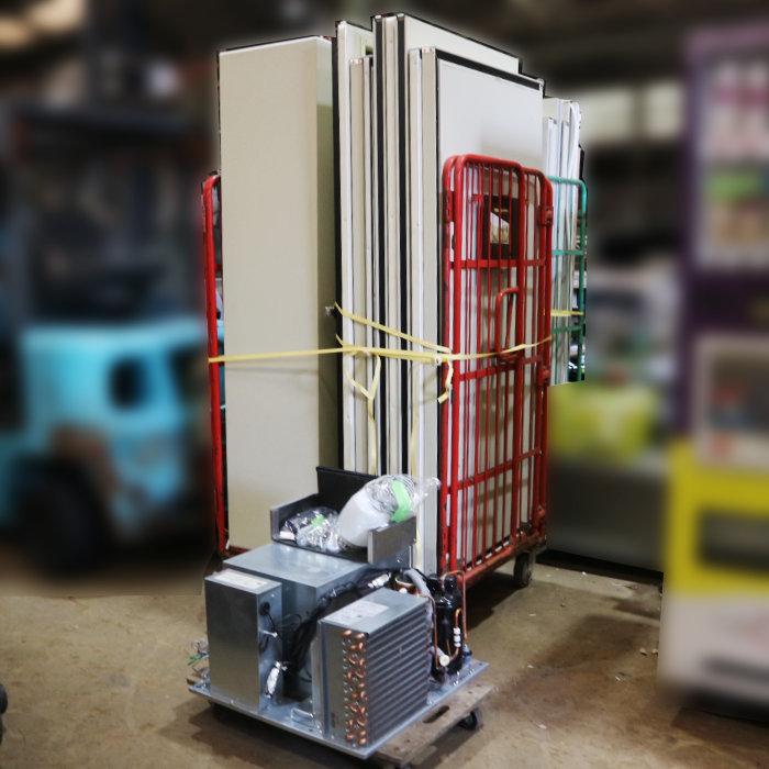 三菱電機　業務用　プレハブ冷蔵ユニットクーラー　三相２００V　２０２０年製 三菱電機（MITSUBISHI ELECTRIC） プレハブ冷蔵庫 1坪 ユニット 業務用