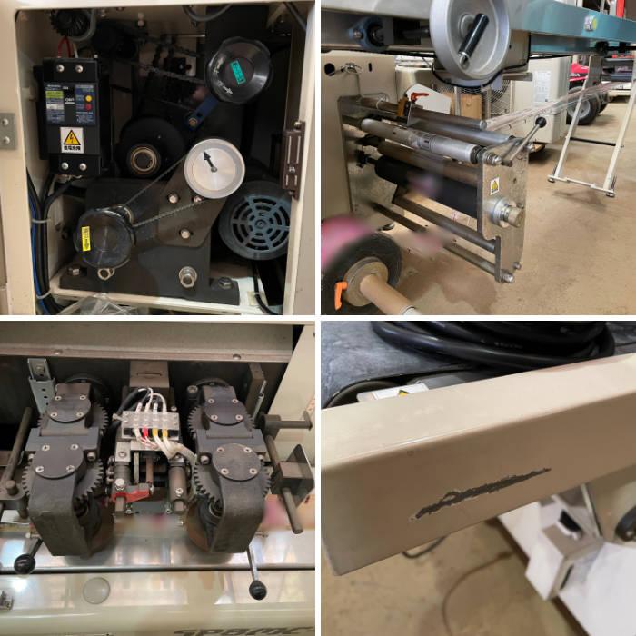送料無料】直乗せ型横ピロー包装機 SP-8MC-2R 鈴木製作所 1998年 送料無料】直乗せ型横ピロー包装機 SP-8MC-2R 鈴木製作所 1998年