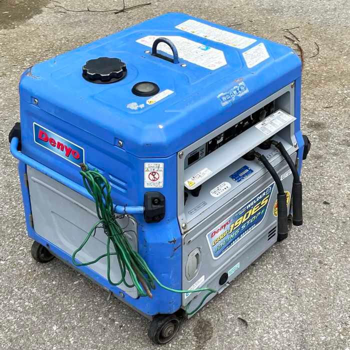 送料無料】エンジン溶接機 GAW-190ES デンヨー 2016年頃 溶接機 中古