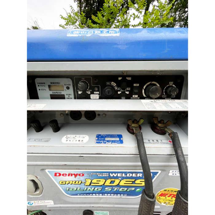 送料無料】エンジン溶接機 GAW-190ES デンヨー 2016年頃 溶接機 中古