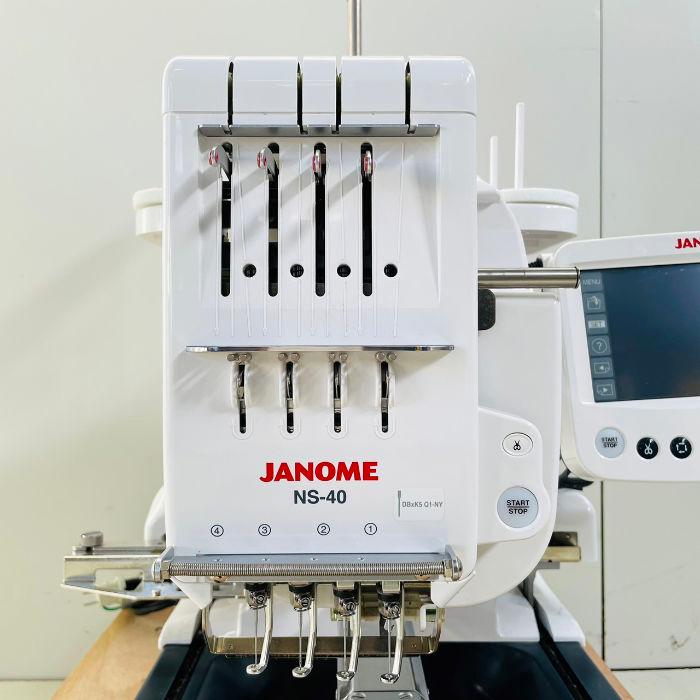 引取限定】ネーム刺しゅう機 NS40 770型 ジャノメ 2018年 1頭4針 中古
