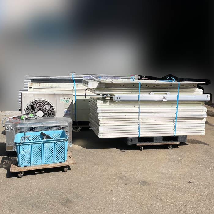 東芝ライテック 【送料無料】プレハブ冷凍庫 2坪 約2700×2700×2300