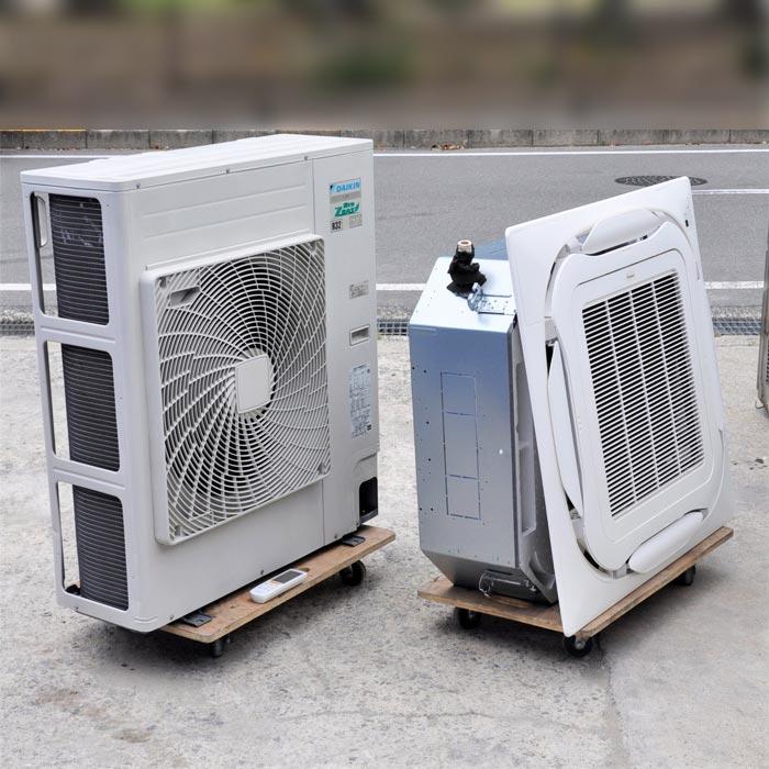 ダイキン FVP140FA RZRP140BF 業務用エアコン エアコン 2022年製 DAIKIN 中古｜天井カセット形エアコン 5馬力 室内機FHCP140FA 室外機RZRP140BF