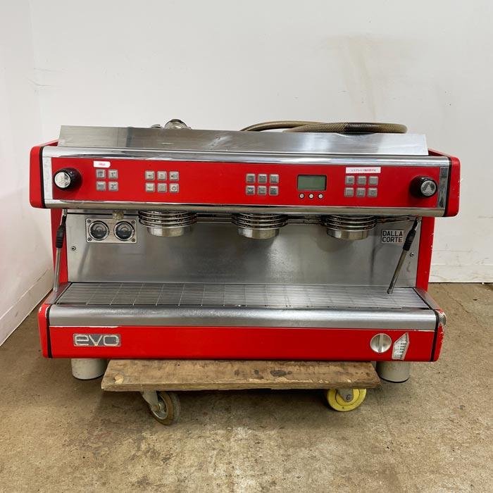 中古｜セミオートコーヒーマシン 3連 EVO 業務用 コーヒー