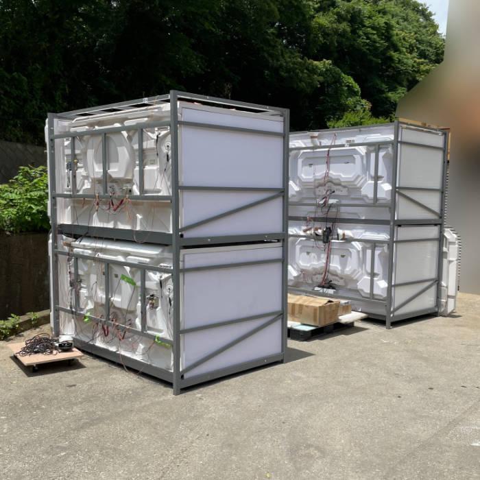 中古｜カプセルホテル 縦型2セット4ルーム 業務用 カプセルベッド 