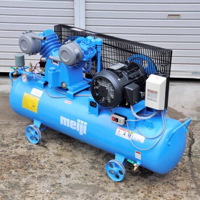 中古｜エアコンプレッサ GH-22C 6P 明治機械製作所 2025年 200V 60Hz 