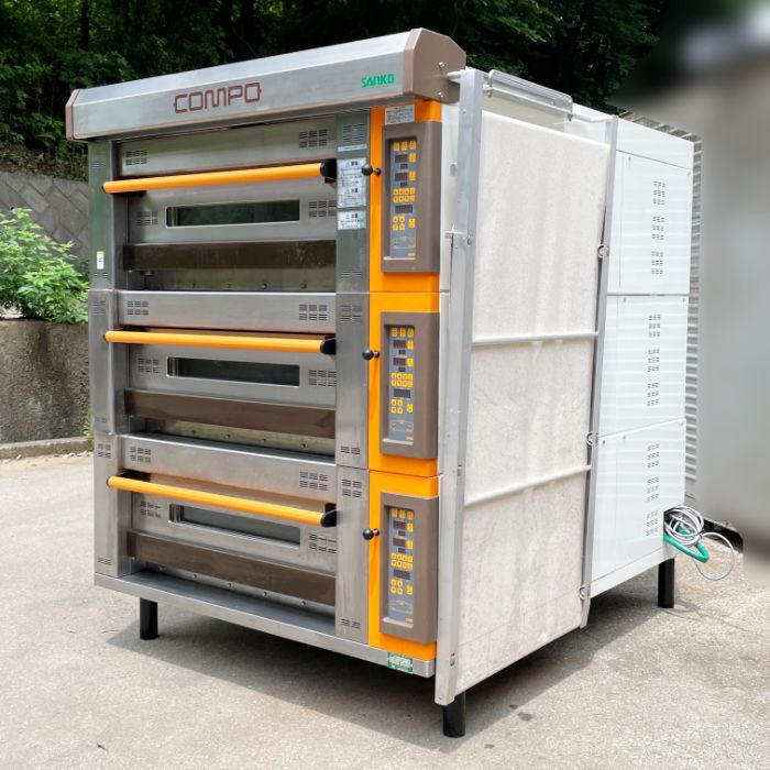 中古｜ガスコンポオーブン GTM-GGG-21 三幸機械 2022年 三段 スチーム