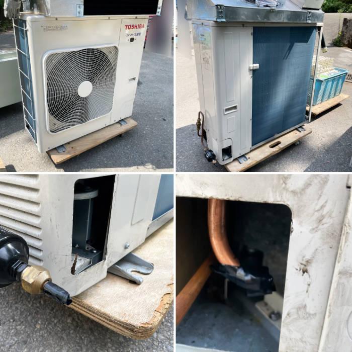 東芝ライテック 中古｜プレハブ冷蔵庫 1坪 外機TAM130AU-SV 内機TA 