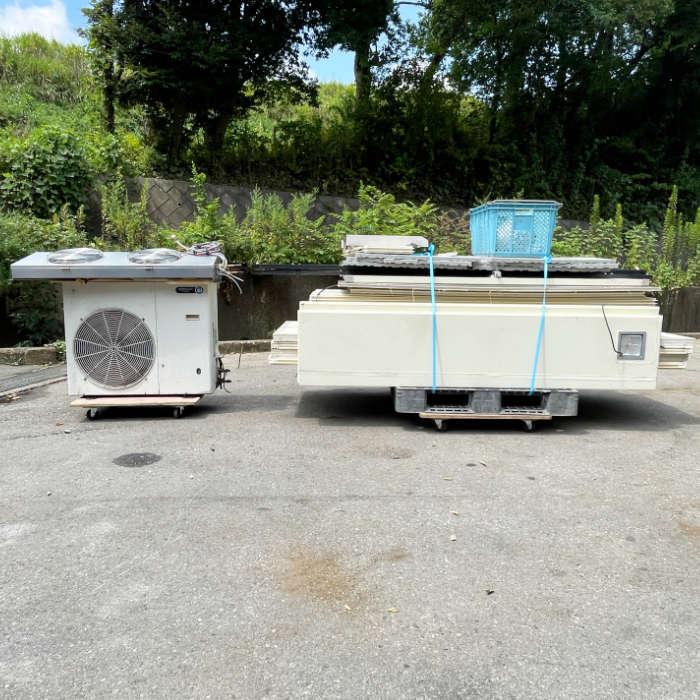 中古｜プレハブ冷蔵庫 1.5坪 外機HUS-11RA-UCI 内機HUS-15RB-EK