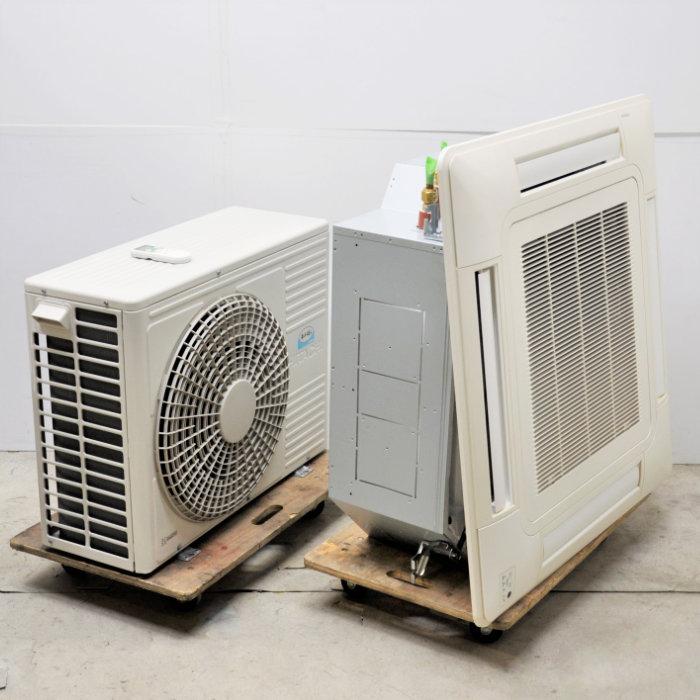 中古｜天井カセット形エアコン 3馬力 室内機RCI-GP80K3 室外機RAS 