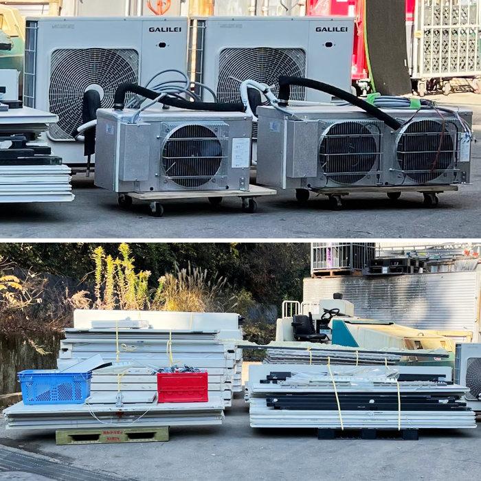 中古｜プレハブ冷凍冷蔵庫 各2.46坪 冷蔵PEP-32RH4 冷凍ACT-020VR3