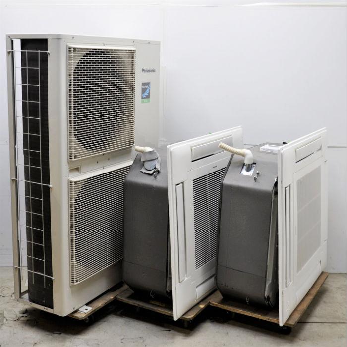 中古｜天井カセット形エアコン 10馬力 ツイン 室内機CS-P140U7B×2台 