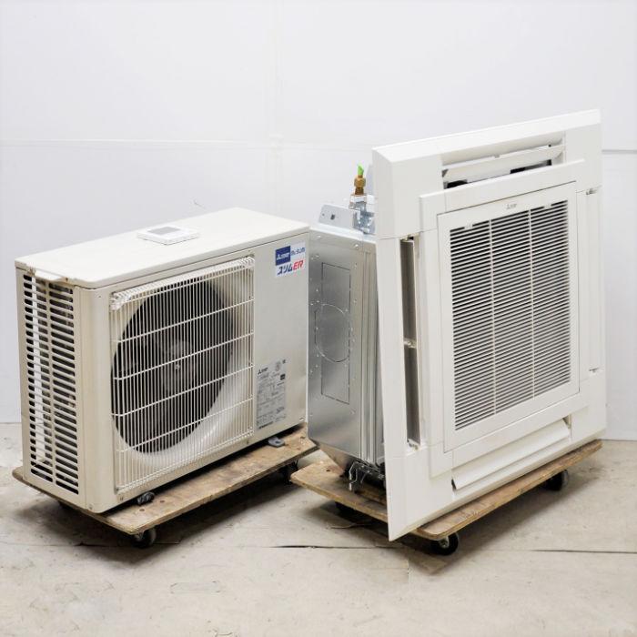 中古｜天井カセット形エアコン 1.5馬力 室内機PL-ERP40EA9 室外機PUZ