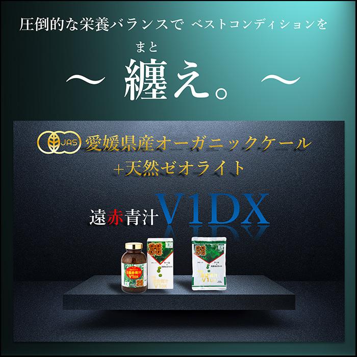 青汁 国産 有機 オーガニック 粒  ゼオライト 遠赤青汁V1 DX 1250粒 (詰替) 5個セット1個サービスの画像