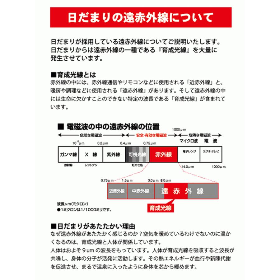 遠赤外線 ヒーター 遠赤外線ヒーター 健康器具 暖房器具 治療器 家庭用 遠赤外線ボディーヒーター 日だまり｜ensekiou｜05