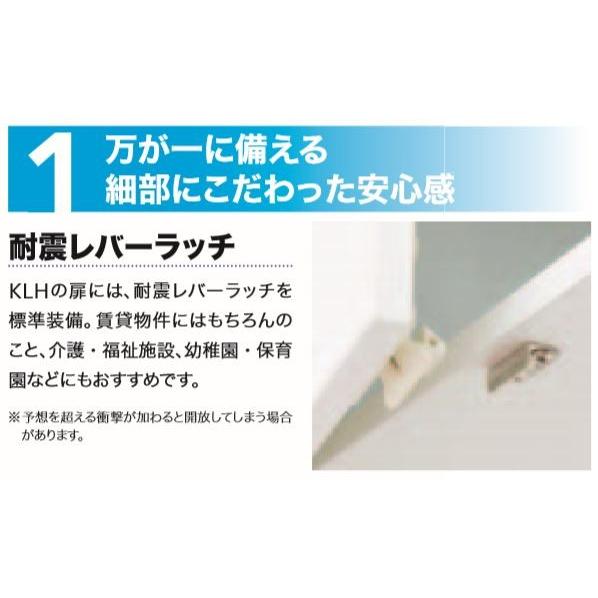 薄型吊戸棚W500&times;D210&times;H410高級感溢れる鏡面扉 右吊元仕様【東京圏限定】KLH-500U2プラス